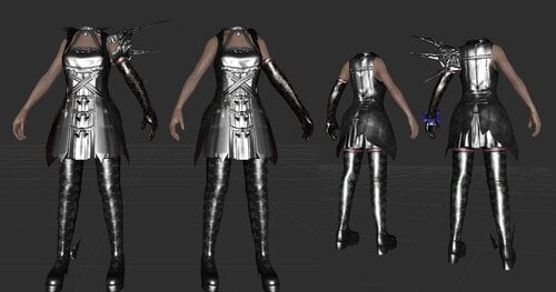 Final Fantasy Xiii Outfit For Cbbe Hdt Aio Armor Clothing Loverslab