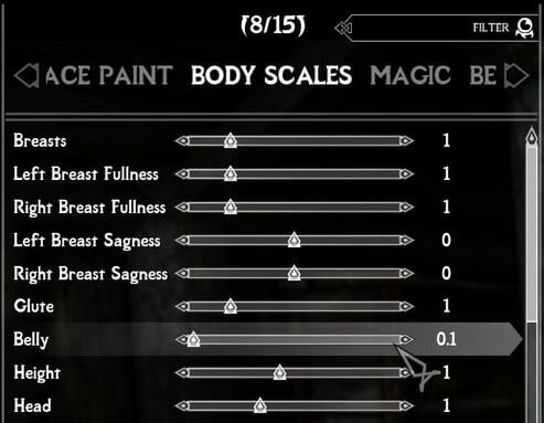 Bodymorph And Belly Scaling Issue Technical Support Skyrim Special