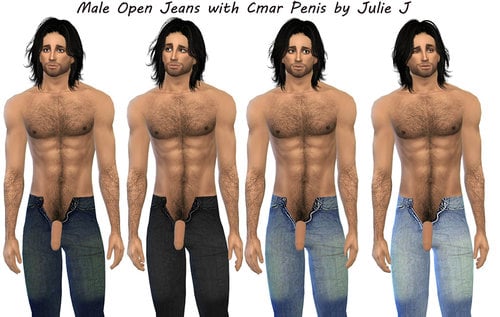 More information about "Male Open Jeans with Penis by Julie J"