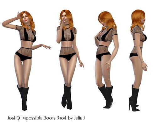 More information about "Josh Q Impossible Boots for Sims 4"