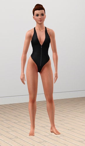 More information about "Zipped Thong One Piece for YA/A females"