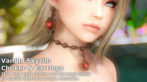 More information about "Vanilla Skyrim Choker & Earrings - with enchantments"