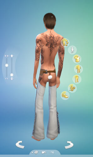 More information about "Get Famous EA Chaps as Leggings with pant-less swatches."