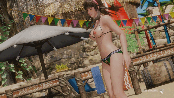 Leifang&Hitomi_Hollow swimsuit