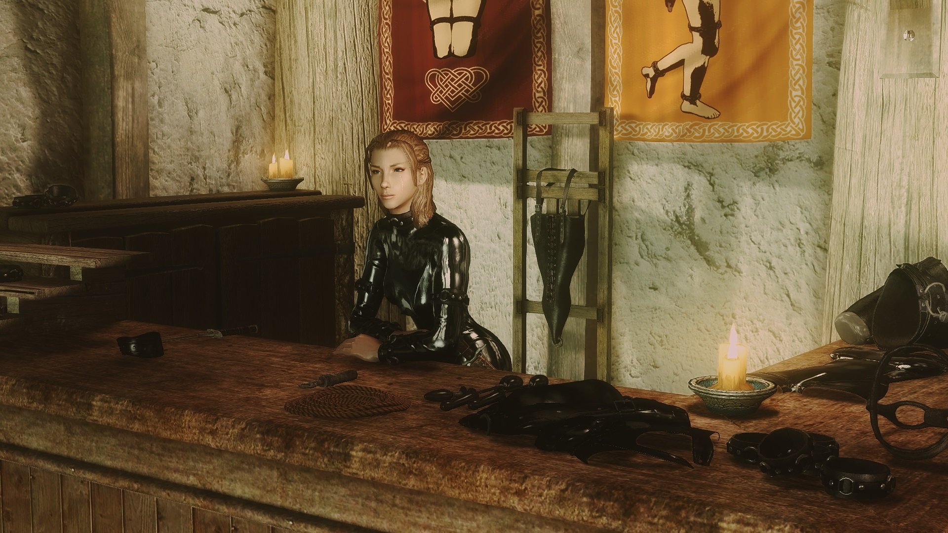 Skyrim Sneaky Thief (laura's Bondage Shop Walkthrough)