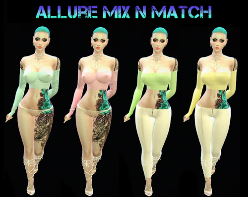 Allure Nitro Edited Mix n Match Tops-Sheer