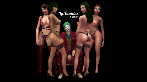 [Sims 4] La Bamba x Joker Halloween Outfits *NEW* Download Available