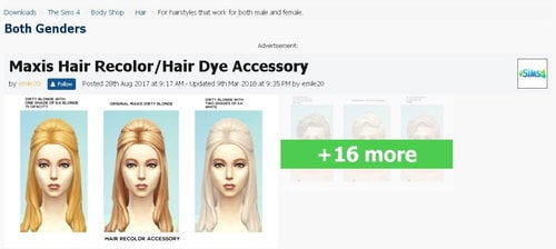 More information about "Hair Dye Maxis Hair Recolor Edit"