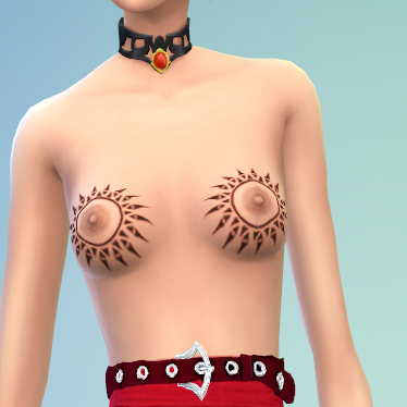 More information about "ZAVART cool Chest & Tits tattoo set.package"