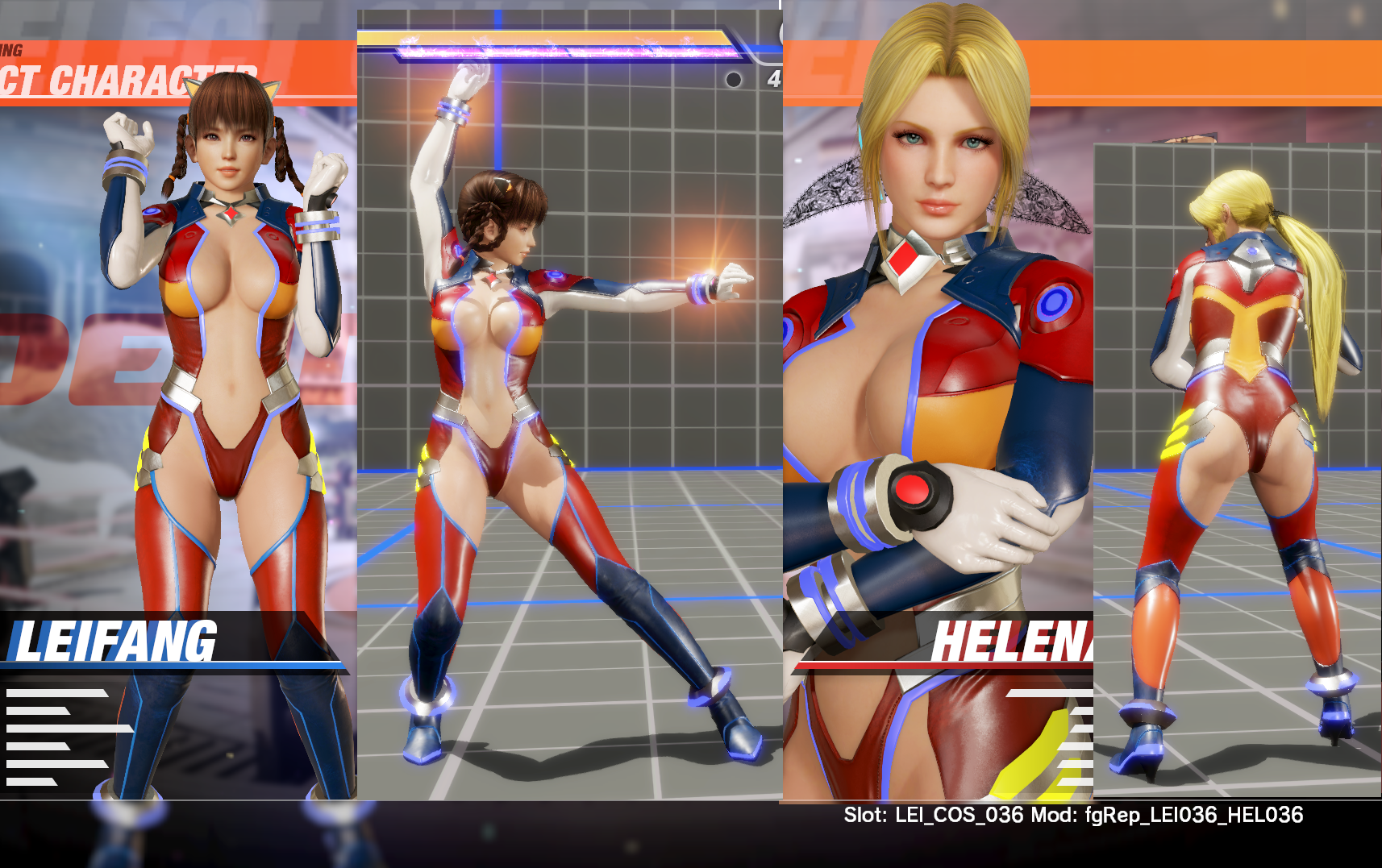 Leifang in Helena's sci-fi body suit re-texture.