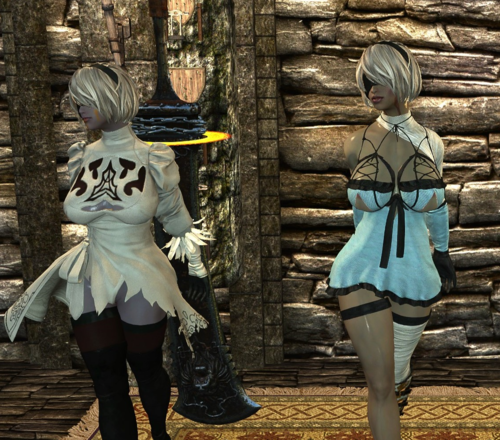 More information about "Nier Automata 2B Outfits by TEAM TAL CBBE LE"