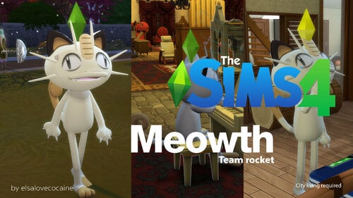 More information about "Meowth Sims4 Pokemon Elsa conversion"