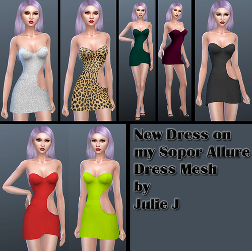 More information about "Cut-Out Dress on Julie J Sopor Allure Dress Mesh"