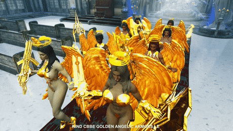 Golden Angelic Armor Sets CBBE LE