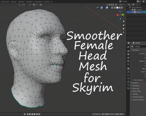 More information about "Smoother Female Head Mesh for Skyrim"