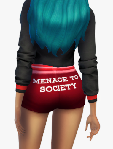 [eclypsesims] Message Hotpants Recolor Mesh Needed Clothing