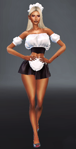 Sim Girl Marie the French maid The Sims Sims LoversLab