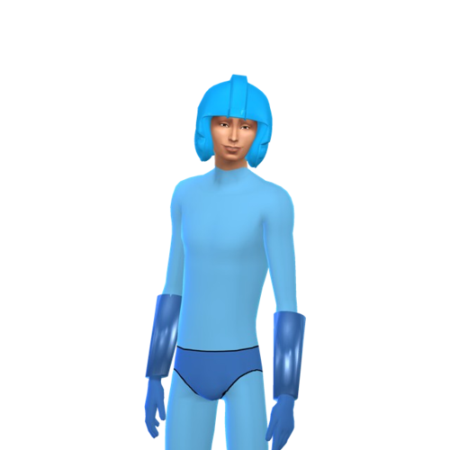 More information about "Megaman (Retro) inspired costume tights for sims 4"