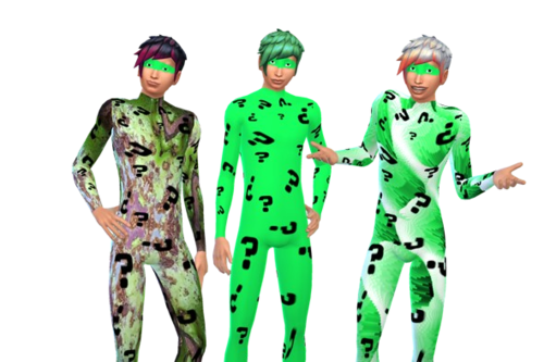 More information about "Riddler inspired costume tights for sims 4"