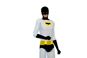 More information about "Batman from 1960 inspired costume tights for sims 4"