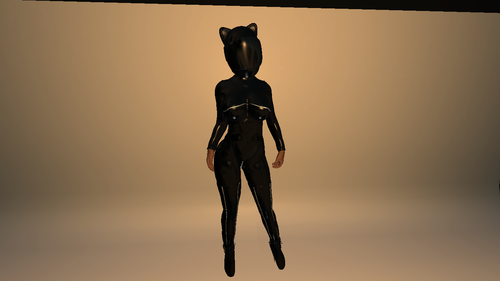 Catsuit Black Latex CBBE Bodyslide