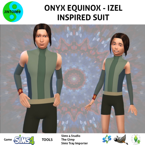 More information about "Onyx Equinox Izel Inspired costume tights for sims 4"