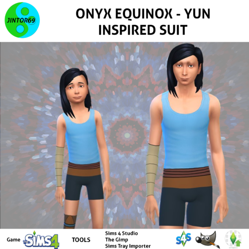 More information about "Onyx Equinox Yun Inspired costume tights for sims 4"