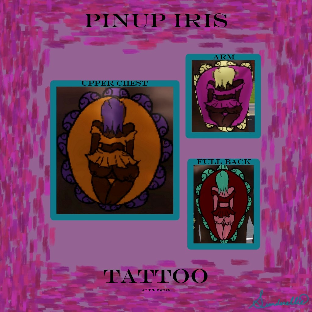 PinUp's Iris, Franny,  and Fabi Tattoos