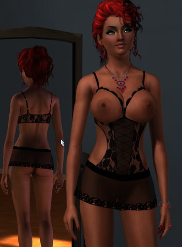 More information about "Sexy Dress for young adult / adult female Sims"