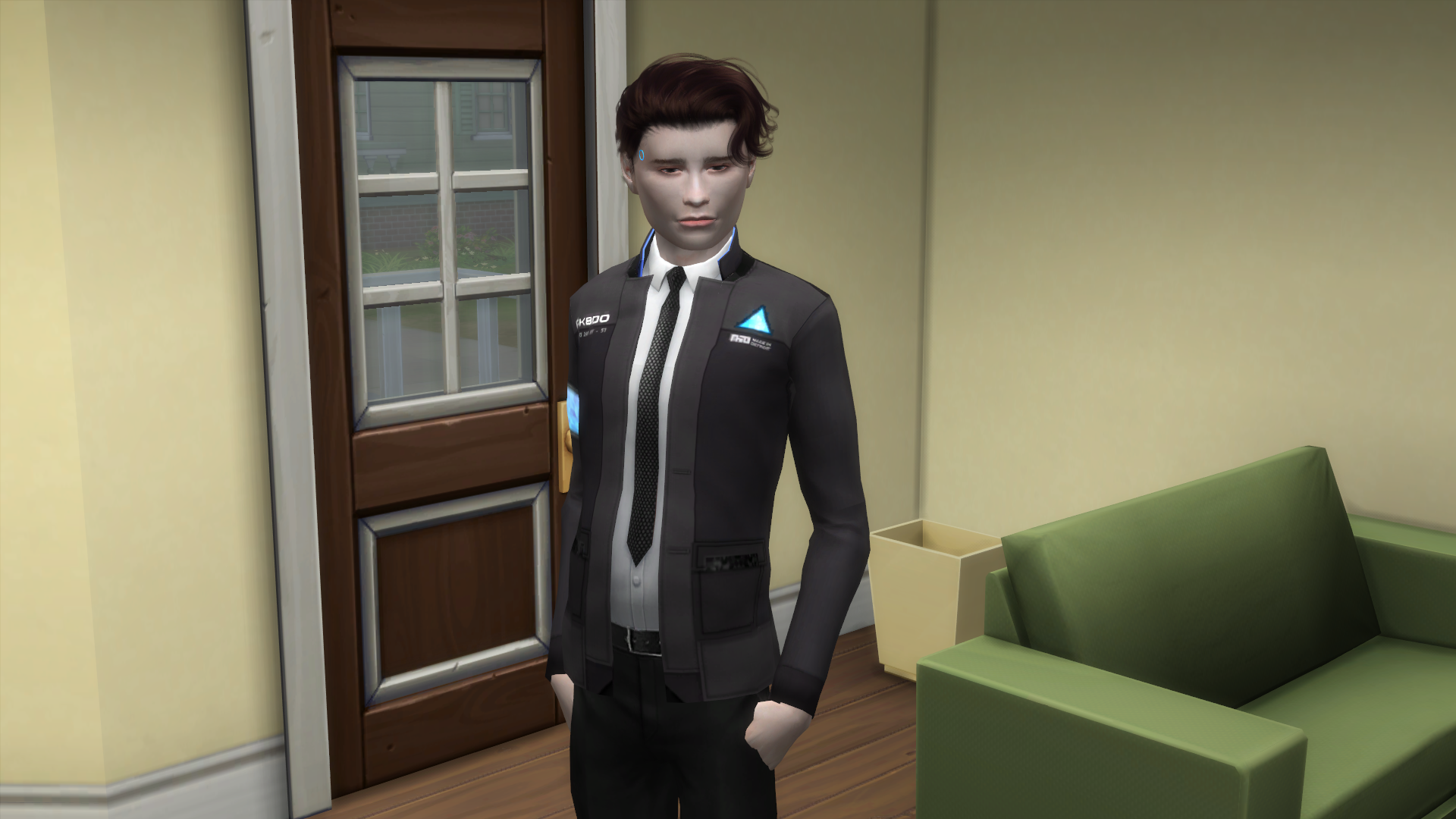 The Sims Resource - Detroit: Become Human - Connor Outfit