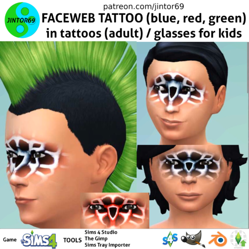 More information about "FaceWeb Tattoo for sims 4"