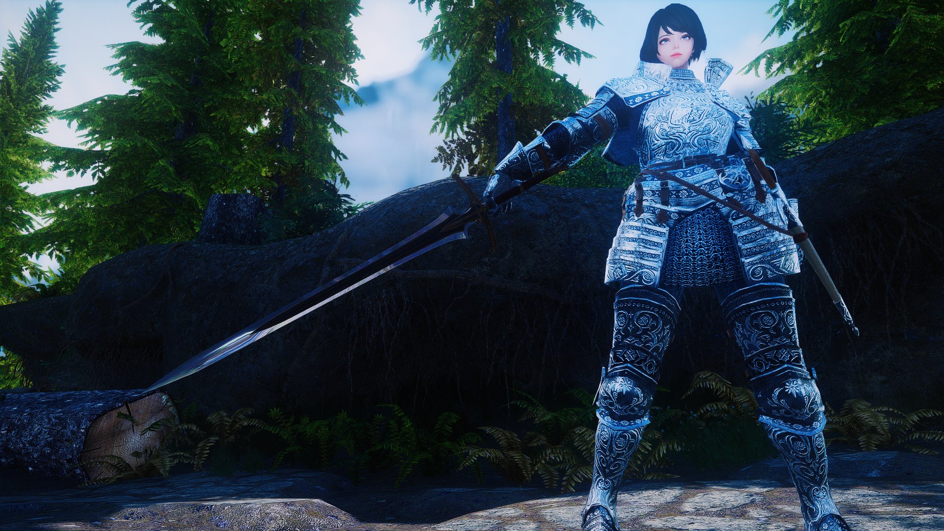 SSE) MHW:I Silver knight layered armor