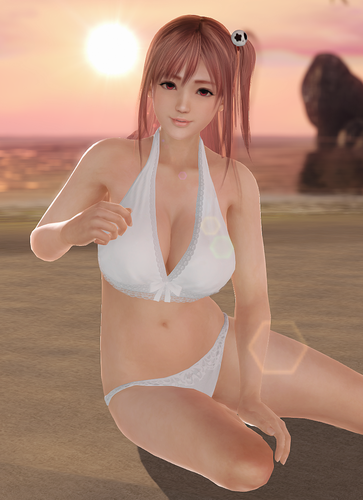 More information about "[SSR] Pure White Slit One-Piece | Common & Honoka"