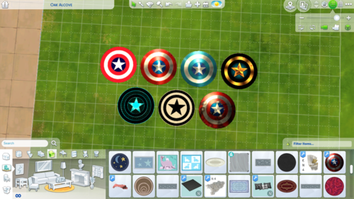 More information about "Marvel Captain America Shield Round Rug(s)"