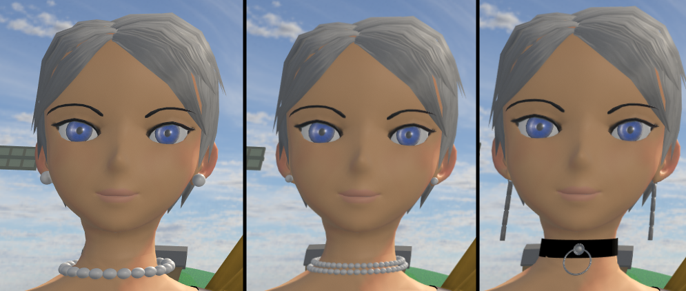 [HRT] Earrings V2 - Pearl and Link Earrings