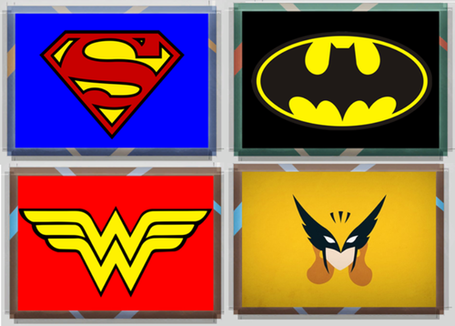More information about "Super Heroes Wall Frame - Quadros de Super Heróis"