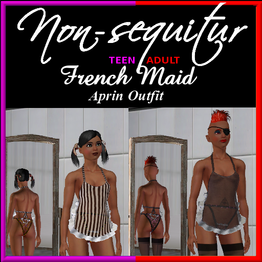French Maid Aprin Outfit