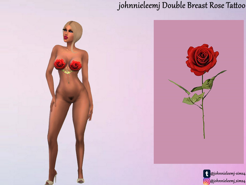 More information about "johnnieleemj Double Breast Rose Tattoo"