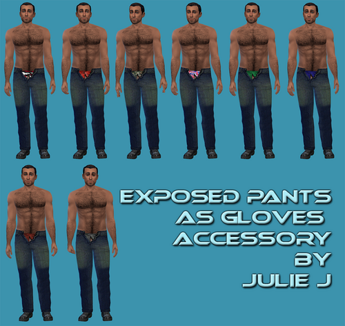 Male Exposed Pants (Accessory Version) by Julie J