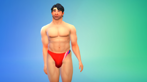 More information about "Basic sticky swimming trunks ♂ "slip with character ""