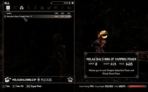 More information about "Molag Bal's Gift and Amulet"