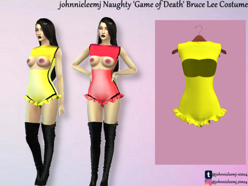 More information about "johnnieleemj Naughty Bruce Lee Suit ('Game of Death' Movie Inspired Costume)"