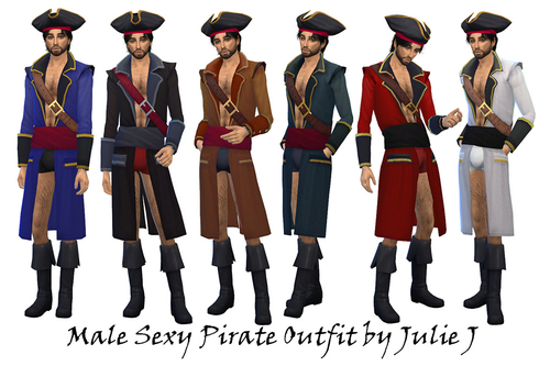 More information about "Male Sexy Pirate Outfit by Julie J"