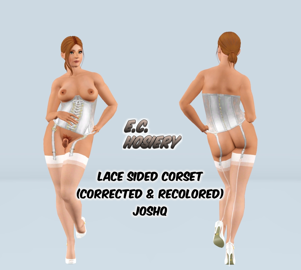 E.C. Hosiery Presents: Corrected & Recolored Lace Sided Corset by JoshQ!