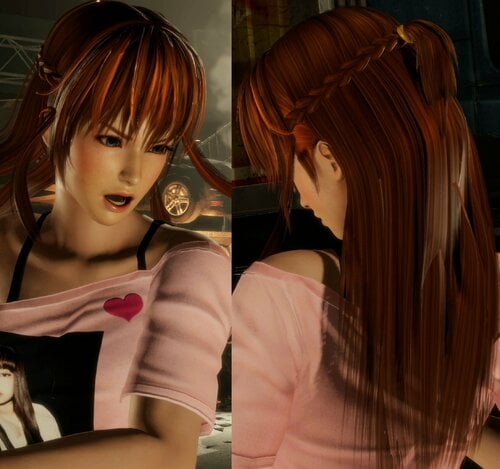 More information about "DOA6 Kasumi Loose Hair with Braided Sides and short Ponytail"
