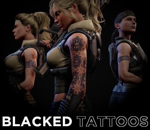 BLACKED XCom Tattoos