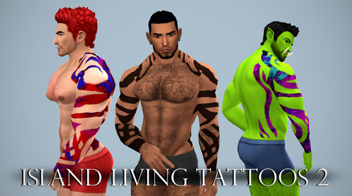 More information about "Island Living Tattoos 2: Rashguard Tribal Tattoo"