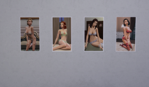 More information about "Ladies of the Boudoir Pinup Set"