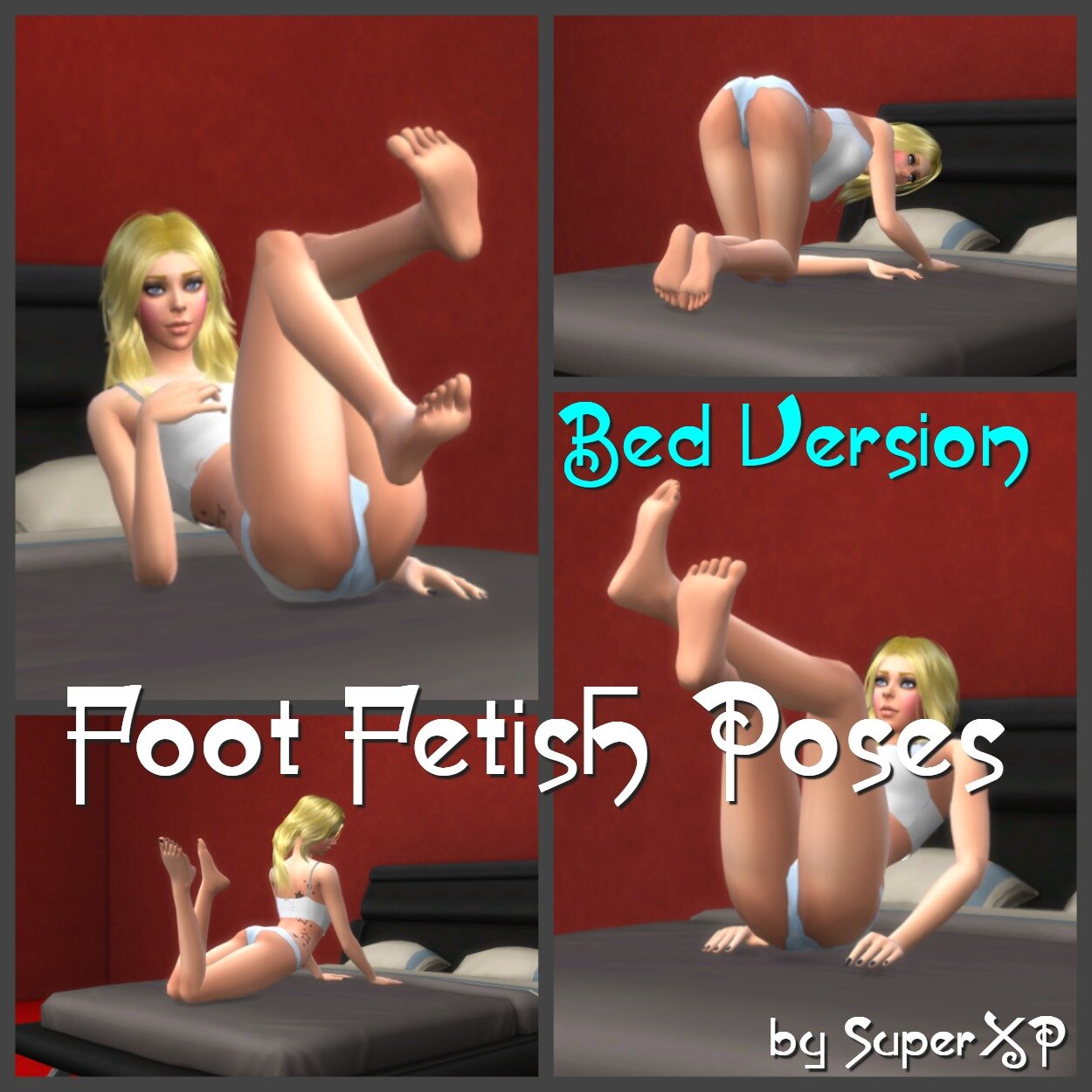 Foot Fetish Poses (Bed Version) - Animations - Other - LoversLab