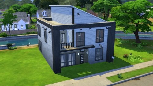 More information about "Residential lot house for The Sims 4 Merlindos homes 19B Not mods Not DLC"